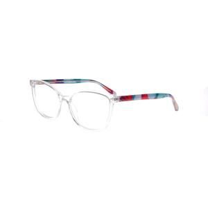 New PEACELOVE Clear Crystal MELLOW Eyeglasses with Colorful Temples 55/16/145